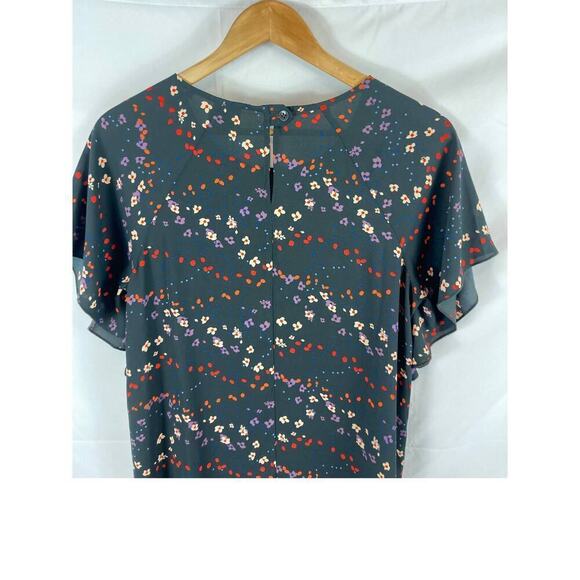 Cabi 3828 Muse Floral Print Dress Size Small Drop Waist Dress - Picture 4 of 5